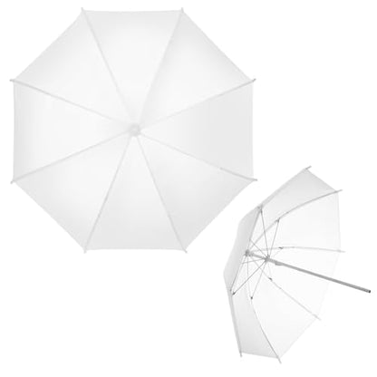 Cosmos 2 Pack Mini Photography Light Reflector Umbrella 20 Inch/ 50cm Diameter White Translucent Soft Umbrella Photography Photo Video Studio Mini Lighting Diffuser for Shooting (Bracket NOT Included)