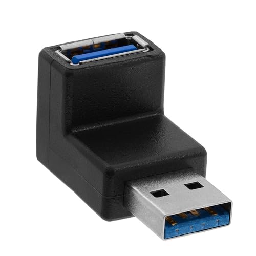 Cmple - 90 Degree USB 3.0 Male to Female Adapter Up Right Angle A Plug to Jack Connector Converter Extender for PC Laptop Hard Drive Keyboard Mouse (USB 3.0 A Male to A Female 90 Degree) - size: Single, style: USB 3.0 A Male to A Female 90 Degree