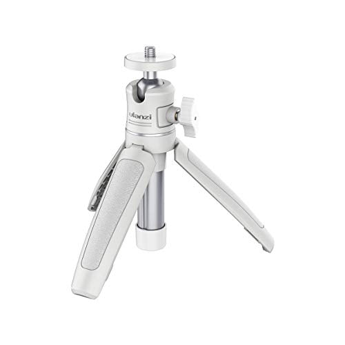 ULANZI Extension Pole Tripod, Mini Selfie Stick Tripod Stand Handle Grip for iPhone 13 Pro Max Smartphone OSMO Pocket 4 3 Canon G7X Mark III Sony RX100 DJI Osmo Nano Cameras Vlogging - color: White