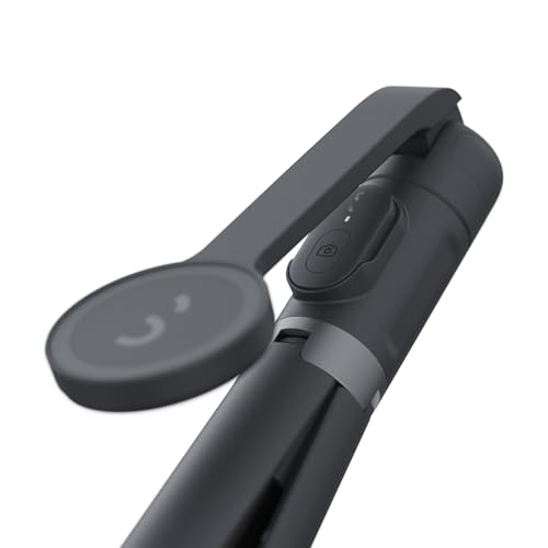 ShiftCam SnapStand Max – Magnetic Selfie Stick & Tripod – Compact, Foldable & Extendable with Tilt Head and Magnetic Bluetooth Remote (Midnight, SnapStand Max) - color: Midnight, size: SnapStand Max
