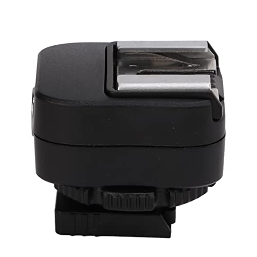 VBESTLIFE Hot Shoe Adapter for A7, A7C, A7R, A7RII, A7MII, A7RIII, A7MIII, A7IV, A7RIV, A7RIVA, A9, A9II, A6400, A6300, A6500 with PC Sync Port, Black Plastic