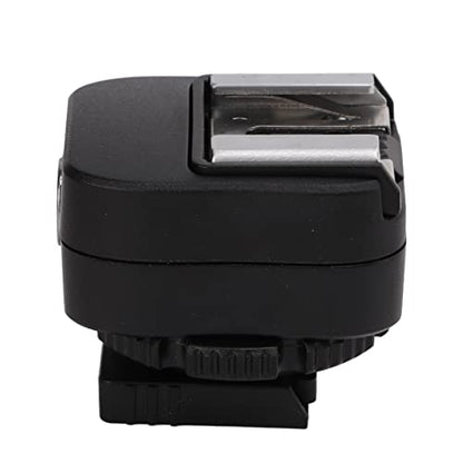 VBESTLIFE Hot Shoe Adapter for A7, A7C, A7R, A7RII, A7MII, A7RIII, A7MIII, A7IV, A7RIV, A7RIVA, A9, A9II, A6400, A6300, A6500 with PC Sync Port, Black Plastic