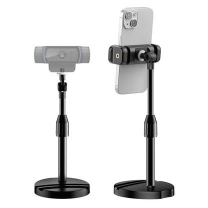 InnoGear Webcam Mount for Desk, Table Telescopic Webcam Stand with Phone Holder for Camera Webcam C922 C930e C920S C920 C615 C960 C920x BRIO 4K NexiGo N60, Right Light, GoPro with 1/4" Thread - style: Extendable Stand