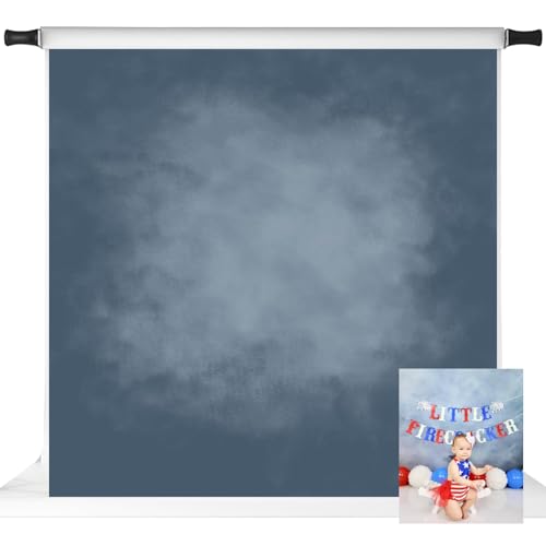 Kate Blue Photography Backdrops Abstract Photo Backdrop Poratrait Background for Photoshoot, 8x8ft - color: blue, size: 8x8ft