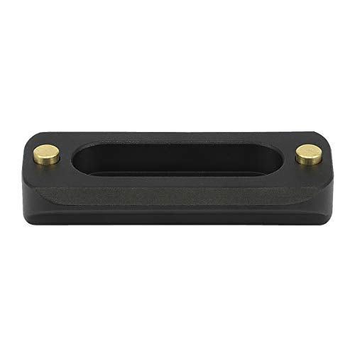 Haoge VA-QR48 Quick Release NATO Rail Plate with 1/4'' Screws for Camera Cage Cheese Plate fit NATO-Compatible Handle Clamp Articulating Arms Monitor Mount - color: 48mm NATO Rail
