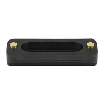 Haoge VA-QR48 Quick Release NATO Rail Plate with 1/4'' Screws for Camera Cage Cheese Plate fit NATO-Compatible Handle Clamp Articulating Arms Monitor Mount - color: 48mm NATO Rail