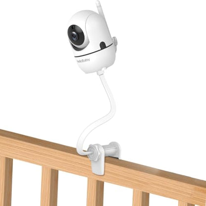 HelloBaby Monitor Clip Mount for HB6550/ Pro/ HB6550Plus/ HB6560/ HB65/ HB6240/ HB6339/ HB6351, Flexible Crib Clamp Mount Long Gooseneck Arm, Indoor Without Tools or Wall Damage - size: 20 inch mount + 2.04 inch clip