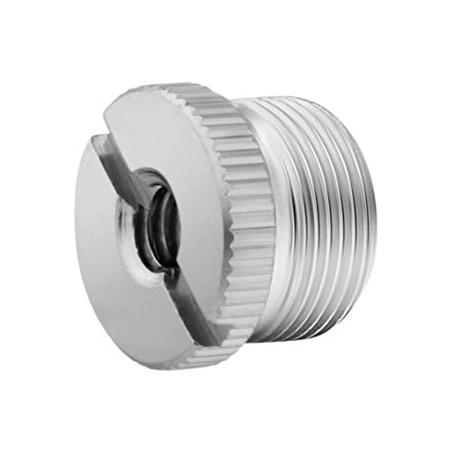 1/4 to 5/8 Adapter, 1/4"-20 Female to 5/8"-27 Male Screw Thread Adapter for Camera Monitor Microphone Stand - 2 Pack - color: 58Male / 14Female
