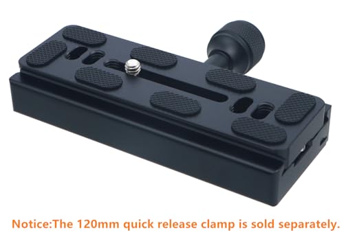 PU-120 120mm Universal Quick Release QR Plate with D-Ring Screw for Tripod Monopod Ball Head DSLR Camera, Arca-Swiss Compatible