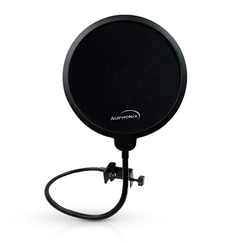 Pop Filter Screen for Microphones - Gooseneck Clamps Compatible with Blue Yeti Microphone - Great Gift - size: Blue Yeti Compatible Pop Filter