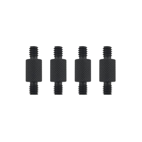 JianLing 4PCS US Standard 1/4 inch Tripod Dual Head Screw Adapter J04 Aluminium Alloy for Digital SLR Cameras Monopods Ball Heads and Fill Light Conversion Photography Accessories