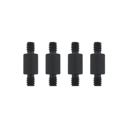 JianLing 4PCS US Standard 1/4 inch Tripod Dual Head Screw Adapter J04 Aluminium Alloy for Digital SLR Cameras Monopods Ball Heads and Fill Light Conversion Photography Accessories