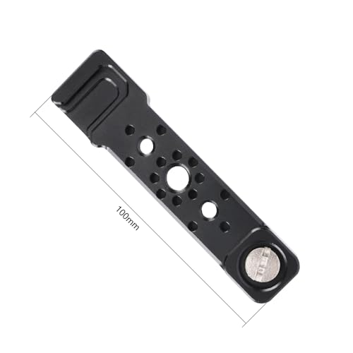NICEYRIG Cheese Plate Cold Shoe Bar for ARRI Locating Hole - 609 | Camera Accessory Easy Expansion Bracket Applicable for Power Bank Clamp, Field Monitor Mount, Magic Arm, Microphone, LED