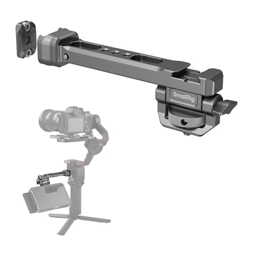 SMALLRIG HawkLock Quick Release Adjustable Camera Monitor Mount, NATO Rail and Cold Shoe, Tilt 165° Adjustable, for DJI RS 5/RS 4 Mini/RS 4 Pro/RS 4 /RS 3 Mini/RS 3 Pro/RS 3 /RSC 2 /RS 2 Stabilizers - style: HawkLock QR