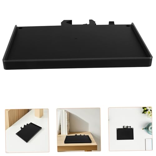 TEHAUX 4pcs Multi-functional Desk Mount Tray for Microphone and Sound Card Lightweight Audio Equipment Organizer for Live Streaming and Video Recording Clamp for Secure Setup