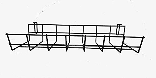 Under Desk Cable Organizer 14 Inch Wire Tray | Table Cord Management Basket | Desk Cable Raceway (2 Pack) - size: 14 Inch