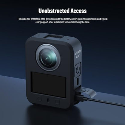 NEEWER Silicone Protective Case for Osmo 360, Nonslip Soft Stable Anti Scratch Camera Sleeve Cover Protector Accessory with Unobstructed Access, Compatible with DJI OSMO 360 Action Cam, AC047 - style: Protective Case