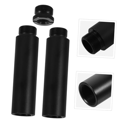 NUOBESTY Mic Stand Extension Tube Kit for Podcasters 5/8 to 3/8 Adapter Heavy Duty Microphone Arm Stand Extender for Desk and Live Streaming