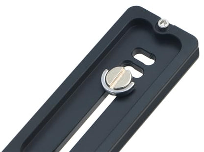 PU-350 350mm Universal Long Quick Release Plate Dual Dovetail Slide Rail with D-Ring Screw for Ball Head Tripod Mount DSLR Camera Arca Swiss Compatible