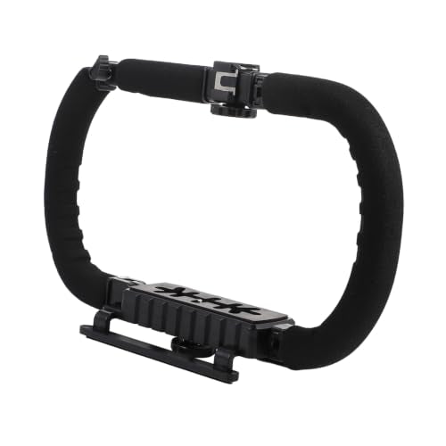 COHEALI Handheld Camera Stabilizer and Phone Video Support Grip for DSLR and Smartphones, Dual-Sided Anti-Shake Bracket for Vlogging and Filmmaking