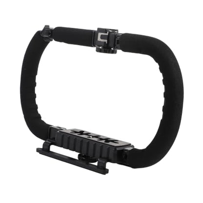 COHEALI Handheld Camera Stabilizer and Phone Video Support Grip for DSLR and Smartphones, Dual-Sided Anti-Shake Bracket for Vlogging and Filmmaking