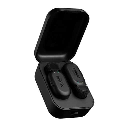 Shure MoveMic Two - Pro Direct to Phone Wireless Lavalier Microphones for iPhone & Android, 2 Bluetooth Mini Mics, 24 Hours Charge, Quick Set Up, IPX4, Compact & Portable Clip Lavs (MV-Two-Z7) - style: Two Channel