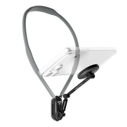NEEWER Magnetic Phone Neck Holder, Quick Release Cell Phone Chest Mount Stand Adjustable Compatible with MagSafe iPhone Samsung Android, Accessories Kit for POV Vlogging Selfies Video Recording, GP47 - style: GP47