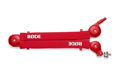RØDE PSA1+ Professional Studio Arm with Spring Damping and Cable Management (Red) | Silent, Fully-Damped Parallelogram Spring Arm, Supports 94g-1.2kg, 37/34 Reach, Integrated USB and Xlr Cable Management - color: Red