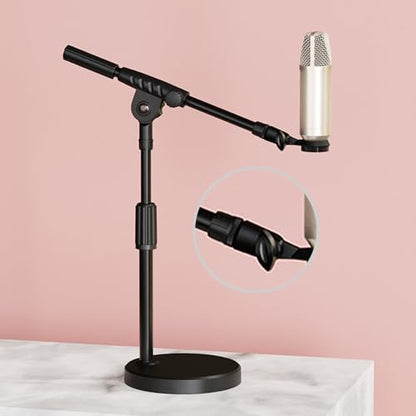 Metal Microphone Clip Microphone Shock Mount Bracket Holder Simple Stand Accessories Use Flexible Angled Desktop Condenser Mic Stand - color: Without conversion B
