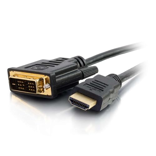 Legrand - C2G DVI to HDMI Cable, DVI-D Male to HDMI Male, Black HDMI Adapter Cable, 2 Meter (6.56 Feet) Bi-Directional Adapter Cable, 1 Count, C2G 42516 - size: 2 meters