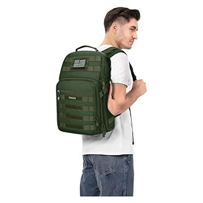 MOSISO Camera Backpack, DSLR/SLR/Mirrorless Tactical Camera Bag Case with Laptop Compartment Compatible with Canon/Nikon/Sony, Army Green - color: Army Green