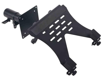ProX X-LTF01BL Universal Laptop Tray + VESA Monitor Mounting Bracket fits on Speaker Stand 1-3/8" Pole Black