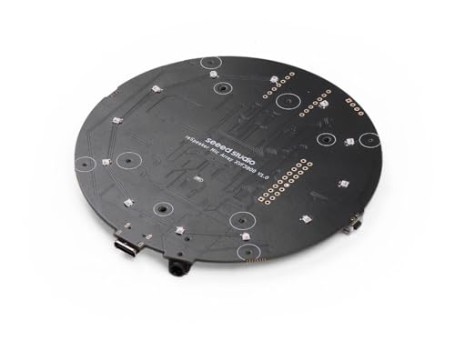 reSpeaker XVF3800 USB Microphone Array, 4-Mic AI Voice Capture with Noise Cancellation & 360° Far-Field Pickup, Plug & Play for Raspberry Pi, Jetson & Voice Assistants