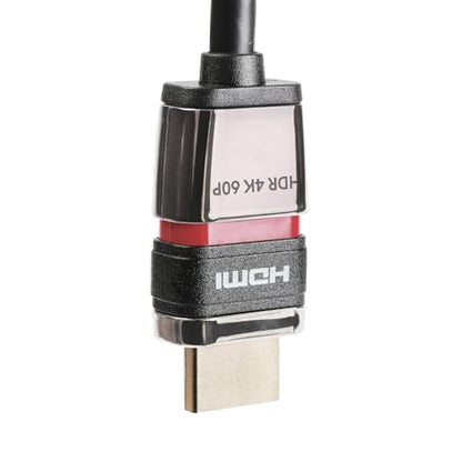 Locking HDMI 2.0 Cable - 4K@60Hz 18Gbps HDR for High-Speed Video Transfer with Ultra Lock System (2M) - size: 2M