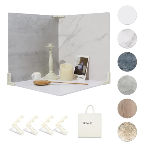 5 PCS Boards Photo Backdrop for Flat Lay, Food Photography Background 16x16 Inch, BEIYANG - color: 5PCS-A