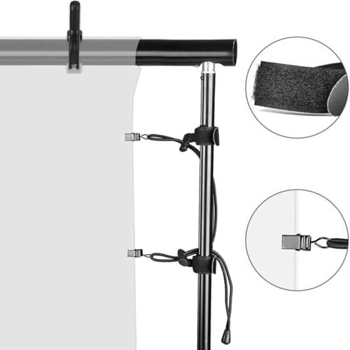 Backdrop Clips Holder Background Clamps Stand Photography Cloth Curtain Clips Adjustable Elastic for Photo Video Studio 12pcs