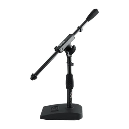 Gator Frameworks Short Weighted Base Desktop Microphone Stand with Boom arm, and Adjustable Height, Base Dimensions - 4.5" X 8" (GFW-MIC-0821) - style: Weighted Base