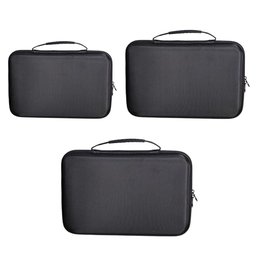 EVA Digital Storage Bag Shockproof Electronics Organizer with Adjustable Dividers for Camera Drone Hard Drive Small Largev - size: M