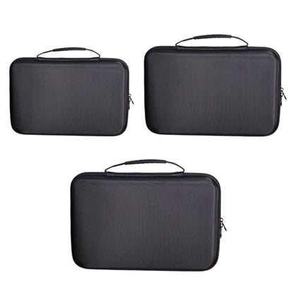 EVA Digital Storage Bag Shockproof Electronics Organizer with Adjustable Dividers for Camera Drone Hard Drive Small Largev - size: L