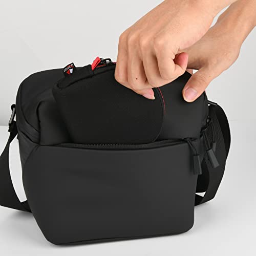 Camera Filters Case Bags for Round Filters Up to 82mm,Water-Resistant Fabric Design Lens Filter Pouch (Large)