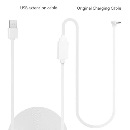 UYODM 2PACK USB Extension Cable Compatible with WYZE Cam V3/V2,Wyze Cam OG, WYZE Cam Pan V3/V3 Pro/ V2, 20Ft/6M IPX7 Waterproof Extension Charging Cable Power Your WYZE Cam Continuously - White