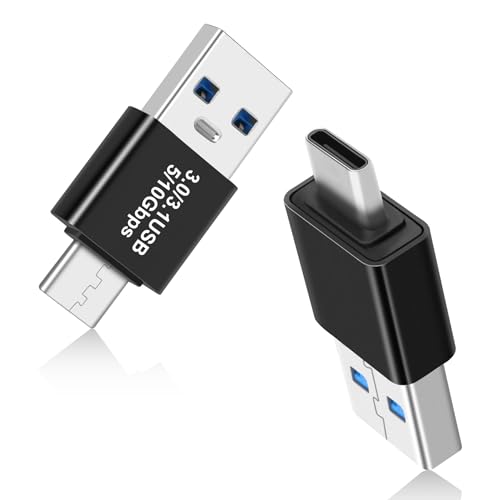 USB 3.0/3.1 Male to USB-C Male Adapter (2 Pack), OTG 3.0/3.1 USB A to Type-C Adapter, Fast Data Transfer up to Gen2 10Gbps, USB C Connector Connection or Data Cable Extension - style: TYPEC-Male-USBA-Male