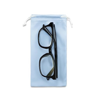 6pcs Eyeglasses Sunglasses Microfiber Pouch Bag, Cell Phone Storage Pouch 7.1" x 3.5" - color: Blue