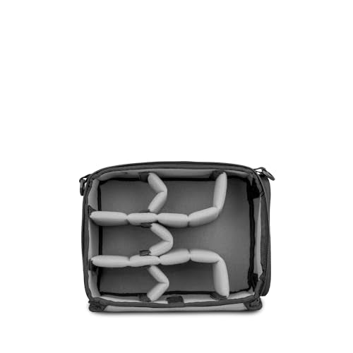 WANDRD All New Essential Camera Cube V2: Weather-Resistant Camera Organizer with Soft Grey Interior, Modular Dividers & Quick Side Access—Fits PRVKE 21L Traveling Bag, Mirrorless Setup, & Accessories - size: Essential V2