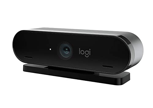 Logitech Logi 4K Pro Magnetic Webcam for Pro Display XDR, Video Calling Conferencing Recording, Zoom and Microsoft Teams, Ultra HD, Pro Streaming Web Camera (Renewed), Black