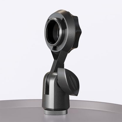 Metal Microphone Clip Microphone Shock Mount Bracket Holder Simple Stand Accessories Use Flexible Angled Desktop Condenser Mic Stand - color: With conversion B