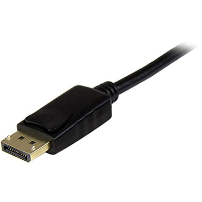 StarTech 6ft DisplayPort to HDMI Cable, 4K30, 1080p60, Passive (DP2HDMM1MB) | 1m, 3840 x 2160, 4K 30Hz Monitor Cable, Passive, Latching DP, DP++ Source, HDMI 1.4, 7.1ch Audio, HDCP 1.4, 1080p60