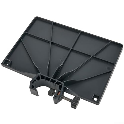 Microphone Stand Soundcard Tray, Plastic Sound Card Tray Mount Clamp on Rod Holders for Live Streaming, Recording, Black(M) - size: M