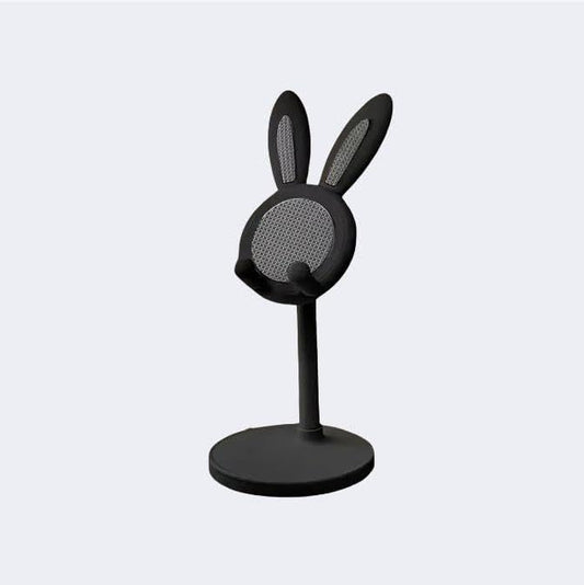 Modern Mesh Rabbit Ear Phone Stand, Adjustable Desktop Dock for Video Calls, Streaming, Reading - Stable Holder for All Smartphones