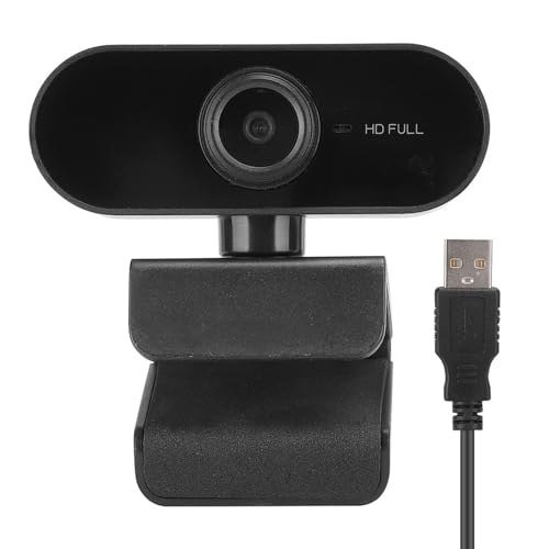 LICAEVEY HighDefinition USB Camera with Design for Clear Video Calls - Suitable for Notebooks, Desktop Computers, and Online Teaching, Black (Black)